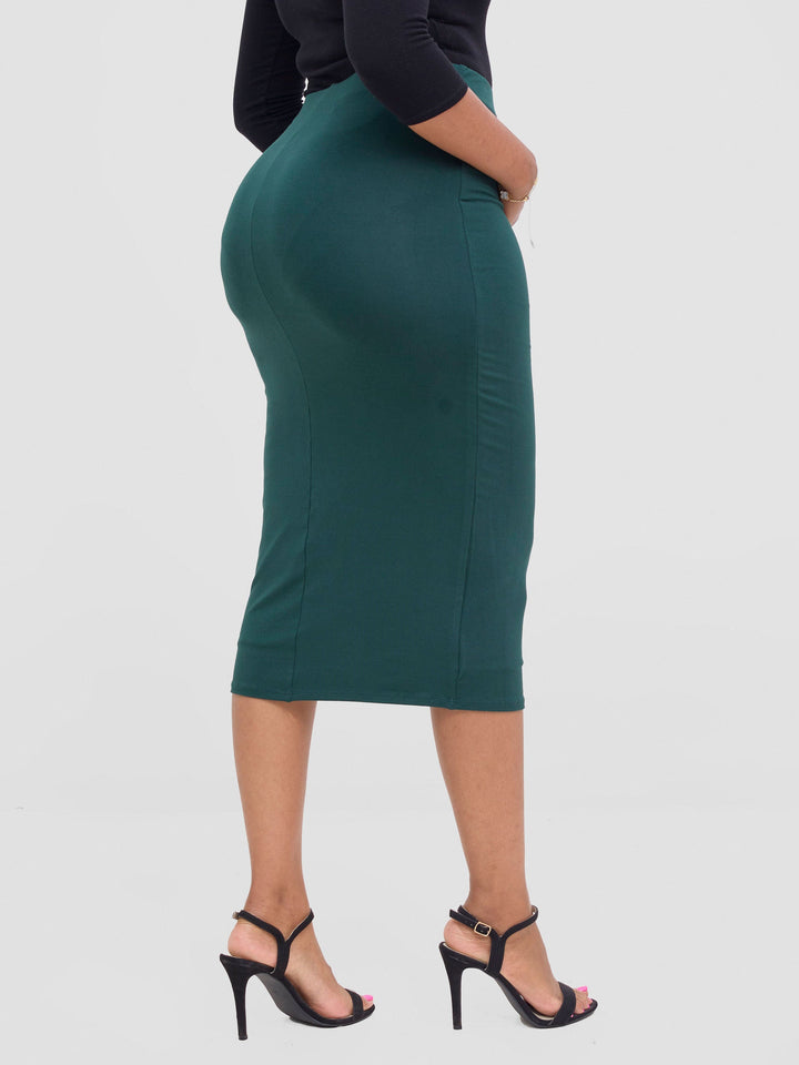 Vivo Basic Lined Capri Skirt - Dark Green