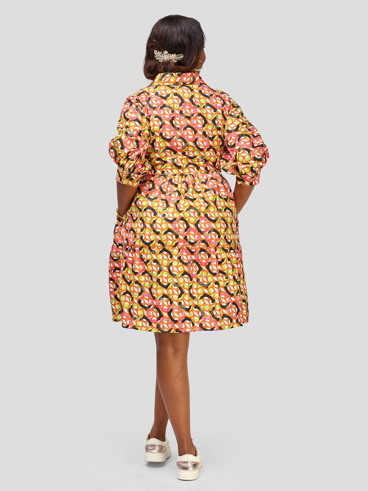 Vivo Safari Tiered Shirt Dress - Kasai