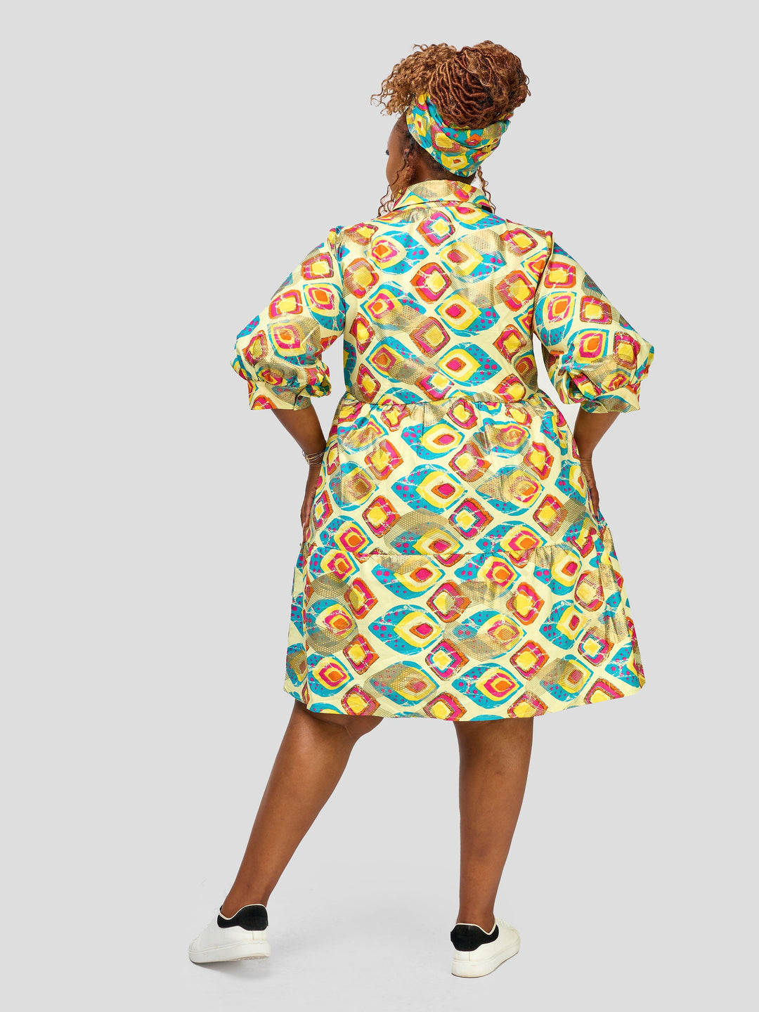 Vivo Safari Tiered Shirt Dress - Rusizi