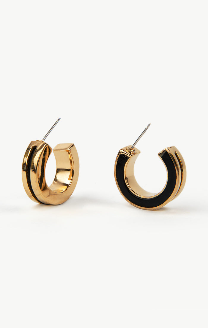 SOKO Anga Inlay Hoop Earrings