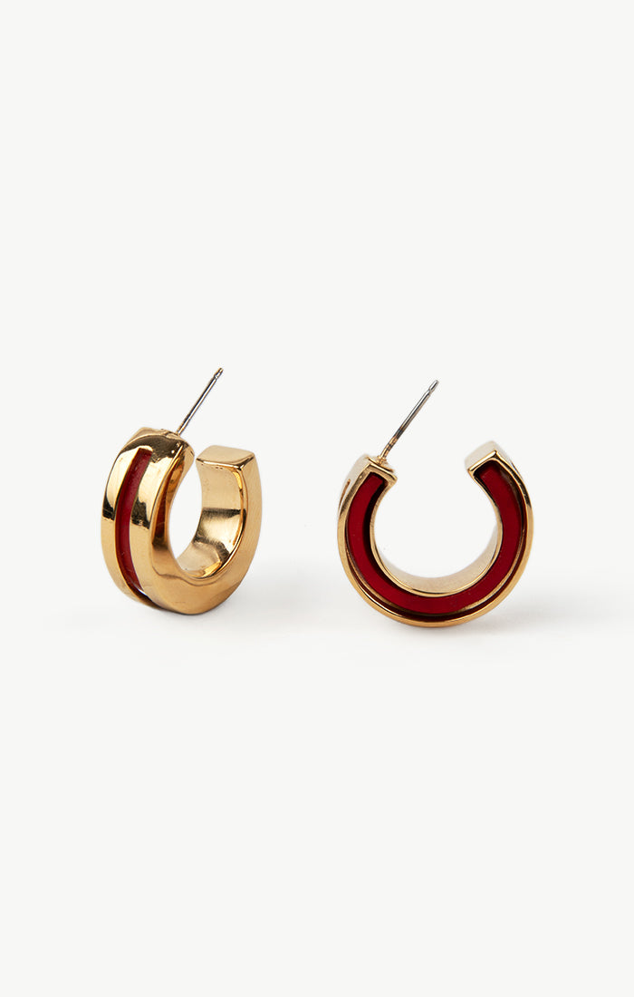 SOKO Anga Inlay Hoop Earrings