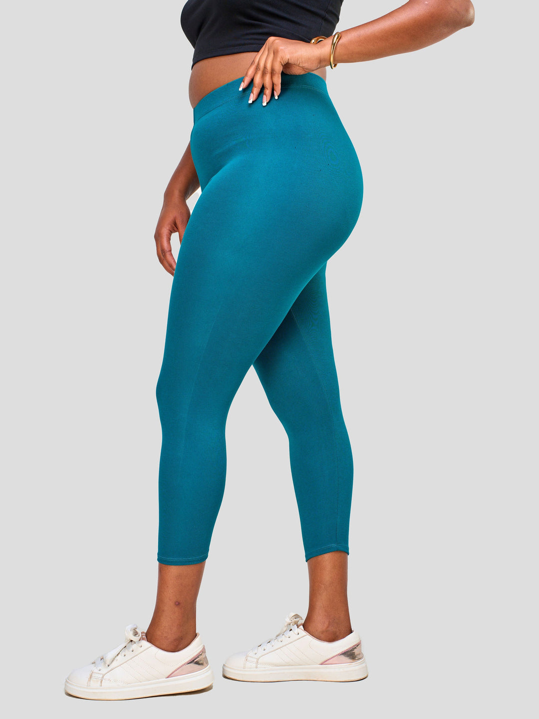 Vivo Essentials Capri Leggings - Teal