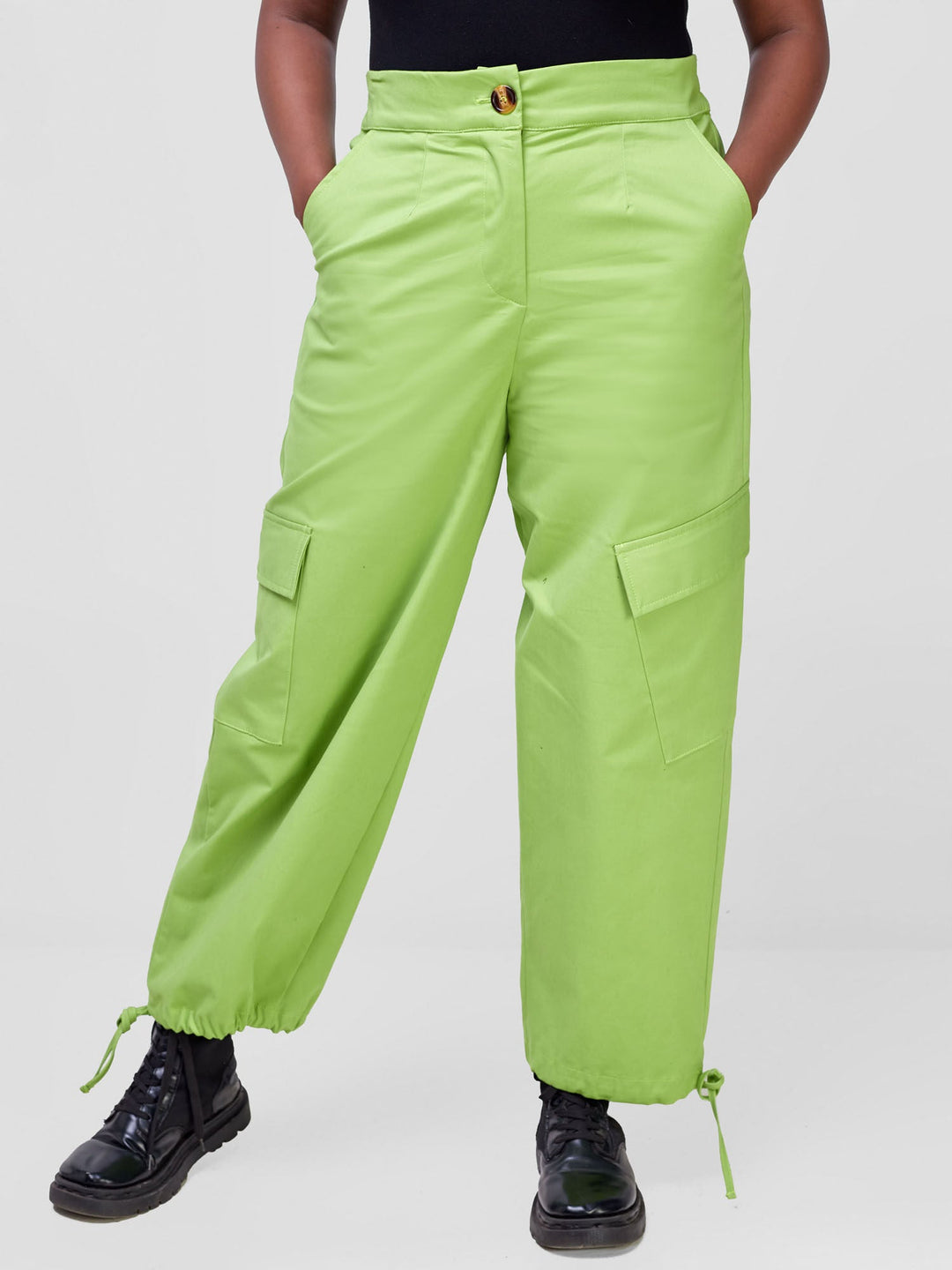 Safari Kamari Capri Cargo Pants - Green