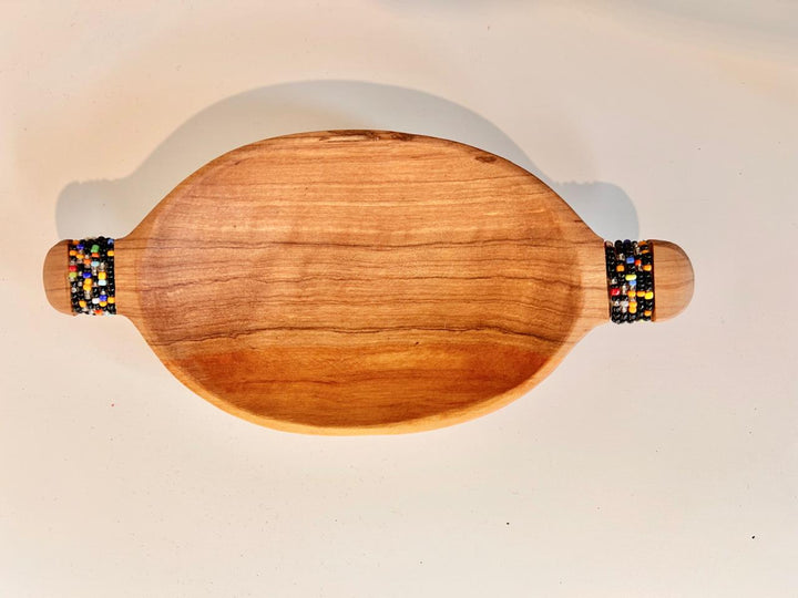 Anjiru Wooden Oval Shaped Spice Bowl