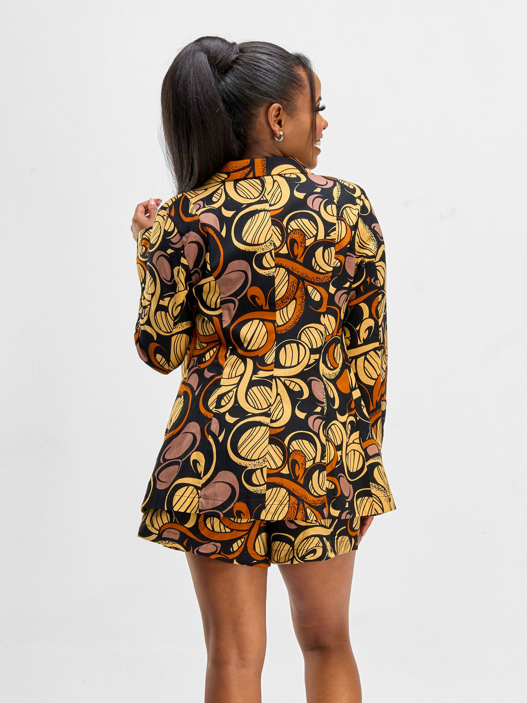 Vivo Safari Long Sleeve Blazer - Savannah