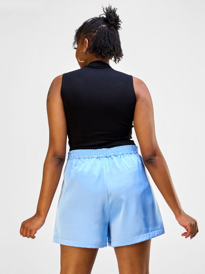 Vivo Nimali Satin Shorts - Blue