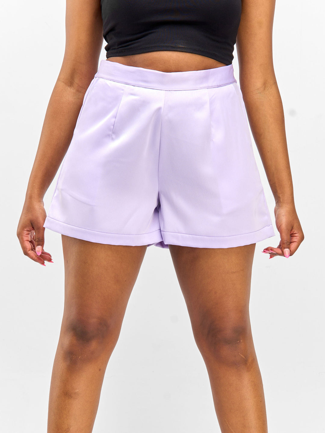 Vivo Nimali Satin Shorts - Lilac