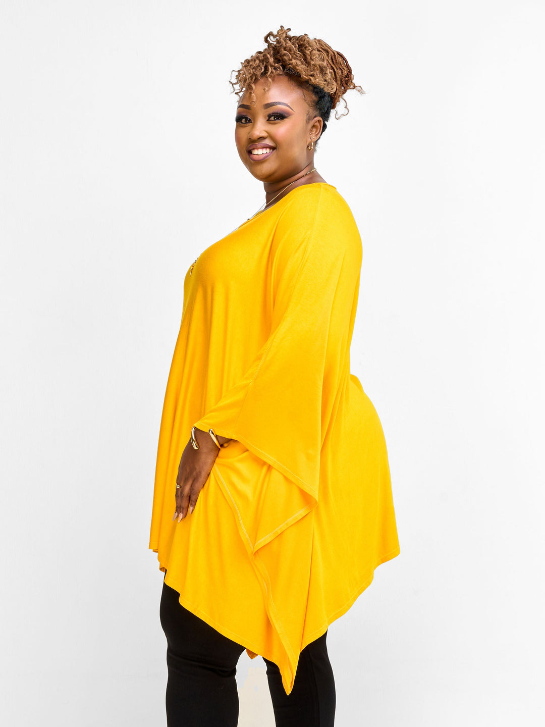 Vivo Essentials Wide Loose Top - Yellow