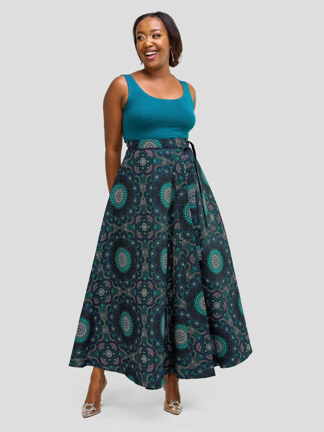 Vivo Safari Long Wrap Skirt - Mandala