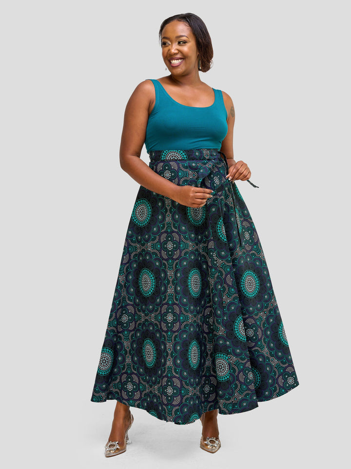 Vivo Safari Long Wrap Skirt - Mandala