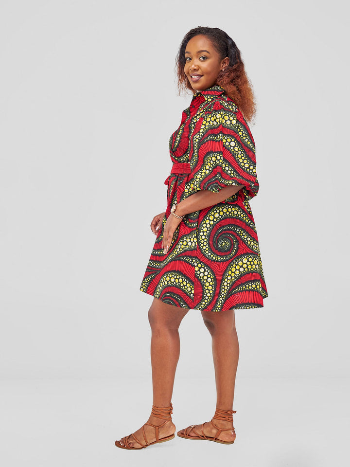 Vivo Flirty Tent Dress - Zena Print