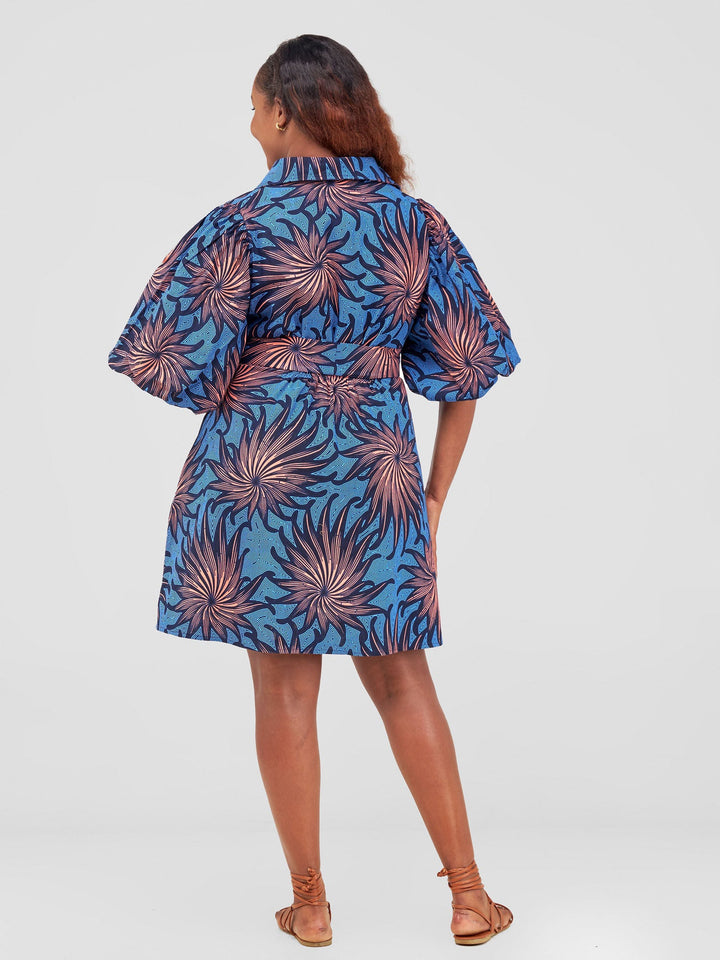 Vivo Flirty Tent Dress - Tana Print