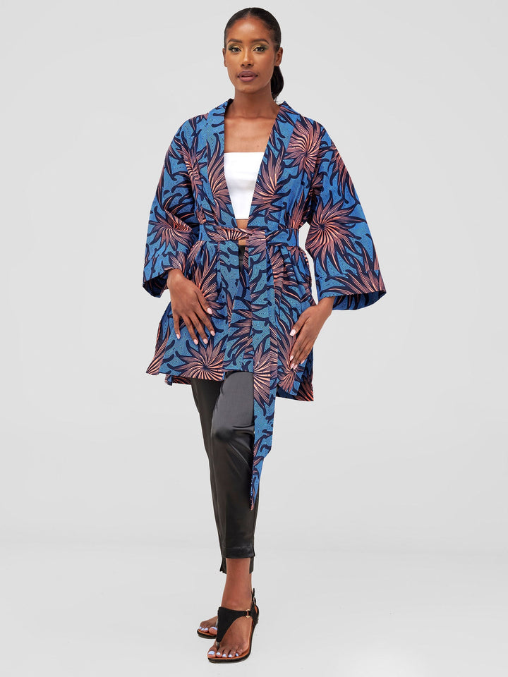 Vivo Hip Length Kimono - Tana Print