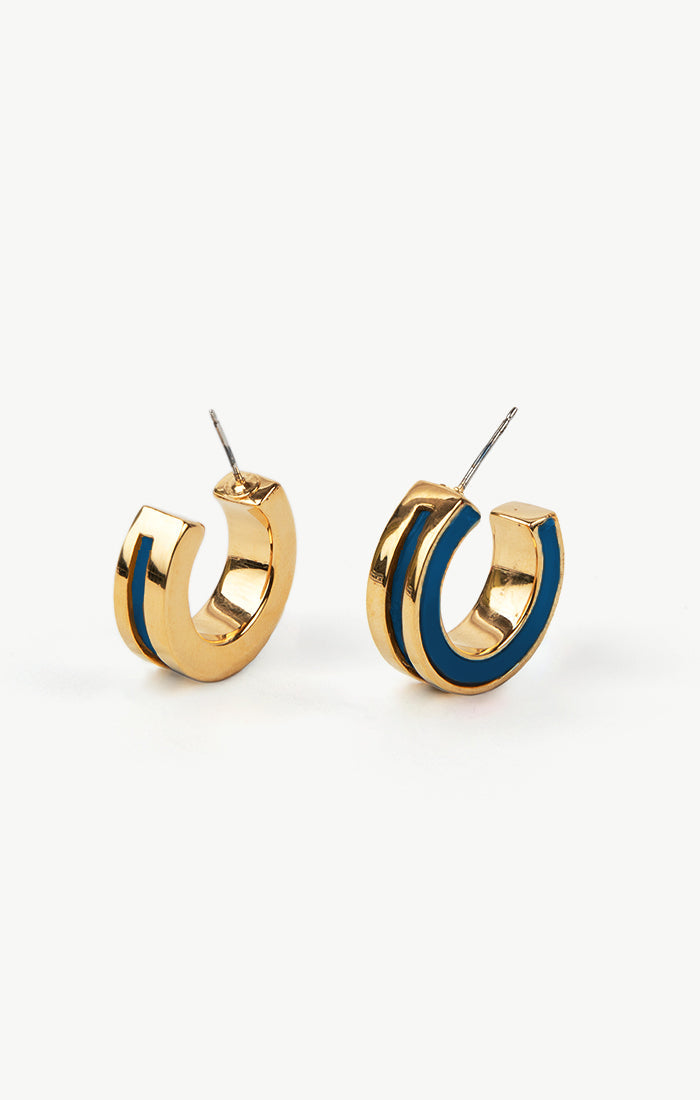 SOKO Anga Inlay Hoop Earrings