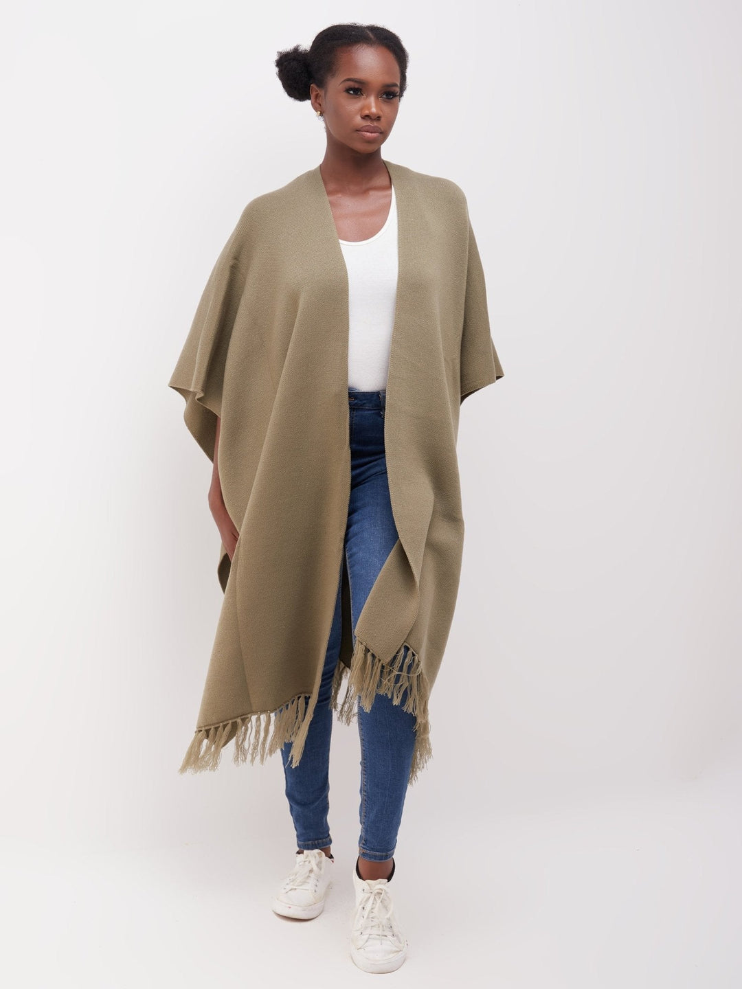 Vivo Essentials Double Layered Shawl - Hunters Green