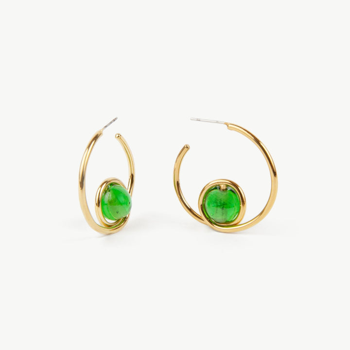 SOKO Mpira Glass Hoop Earring